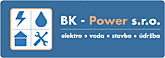 grafický návrh loga společnosti BK power s.r.o..