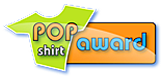 grafický návrh loga projektu Pop Shirt Awards